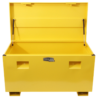 Site Box Steel 1067 x 643 x 647mm Yellow Gas Struts Heavy Duty Top Opening ST647