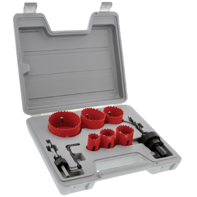 Holesaw Kit  8Pc Bimetal Elec
