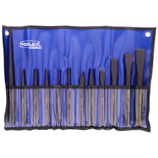 Punch & Chisel Set 12 Piece In Plastic Wallet