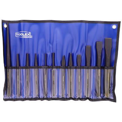 Punch & Chisel Set 12 Piece In Plastic Wallet