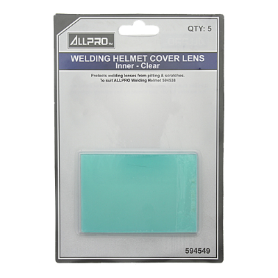 Helmet Clear 594538 Inner 98 X 66MM 5Pc Pack 1.0Mm