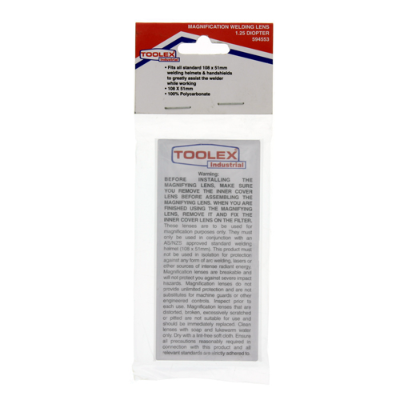 Welding Lens 1.25 Diopter Magnification Clear