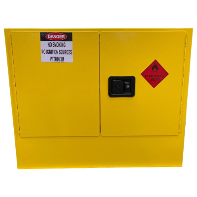 Flammable Storage Cabinet 100L  1 Shelf 770 x 935 x 620mm Complies to Aus Standards