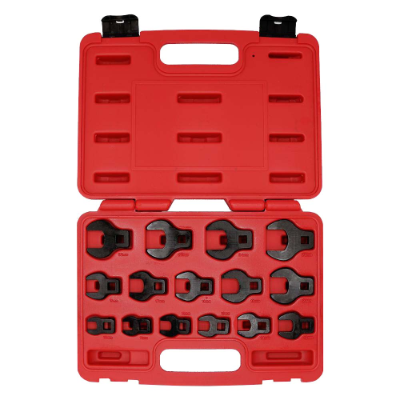 Crowfoot Wrench Set 15pc 3/8