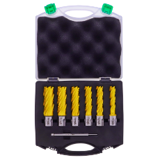 Mag Drill 7Pc Cutter Set HSS 14 16 18 20 22 24mm x 55mm DP Cobalt M35 In BMC