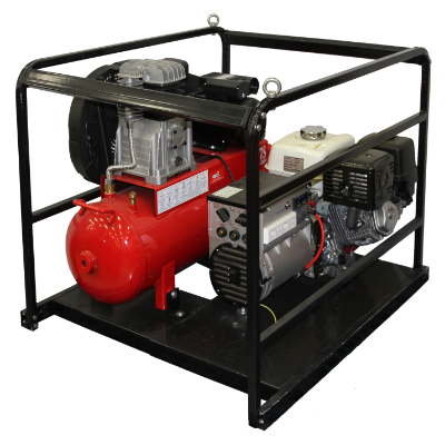 Workstation W41 4 In 1 Honda 13HP Recoil 7KVA 200Amp  AC 17cfm Compressor Battery Charg