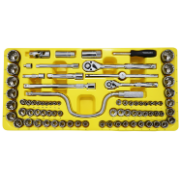 Socket Set 1/4,3/8,1/2Dr 78Pc Plastic Case
