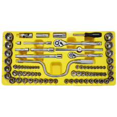  Socket Set 1/4,3/8,1/2Dr 78Pc Plastic Case