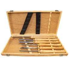 Wood Lathe 6 Piece Tool Set HSS & Case