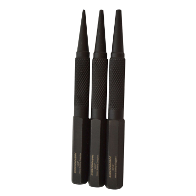 Vaughan Nail Set Punch 3 Piece Punch Set With 1/32, 2/32 & 3/32 Punches USA Made 50844