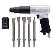 Air Hammer Chisel Set 250mm Long Heavy Industrial With Quick Release Chisel holder