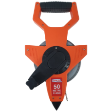  Tape Measure 50M Steel Blade x 13mm Wide Open Frame Heavy Duty Nylon Coated
