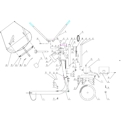 Motor Pulley Assembly To Suit 511165 Concrete Mixer