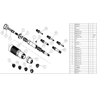Mandrell M5 Suit 511616 & 511617 Nutsert Attachment Item 20