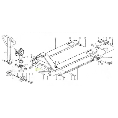 Pallet Truck Big Wheel suit 594980