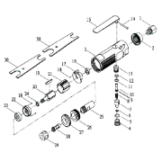 Air Die Grinder Spanners (2) Suit 1/4