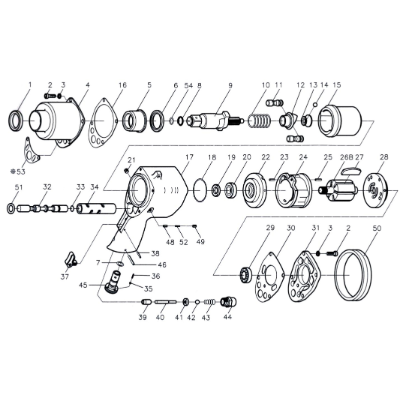Air Wrench Impact 3/4