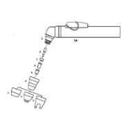 Plasma 40 Torch Handle & Trigg Suit 580150 Barcoded & Descrip