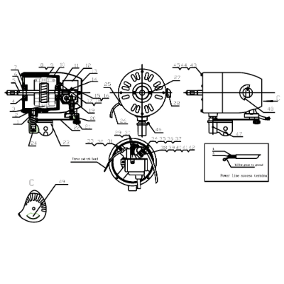 Motor For Fan Industrial  30
