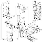 Cable & Lever Assembly To Suit 592580 Scissor Lift