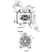 Fan Ventilation 250mm Button Switch Suit 594294