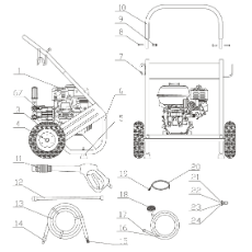 Pressure Washer Wheel Suit 594324