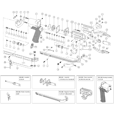 Air Hog Ring Stapler Lower Jaw suit 594102-78