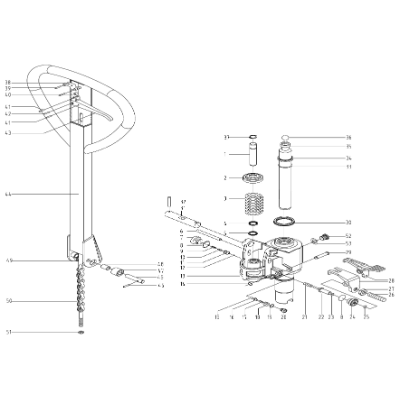 Pallet Truck Retaining Ring suit 594980
