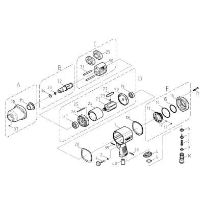 Air Wrench Impact Blade Spring Suit 595985