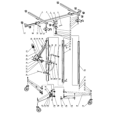 Roller Replacement To Suit Wallboard Panel Hoist Lifter Model 511183