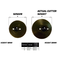 Pipe Cutter 75mm Replacement Cutter Wheel New Large Suit 525227