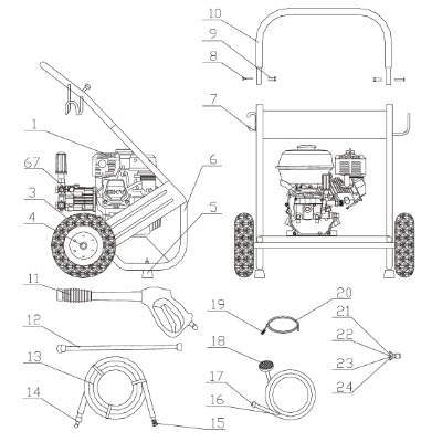 Rubber Foot Suit 597049  Pressure Washers Per Piece