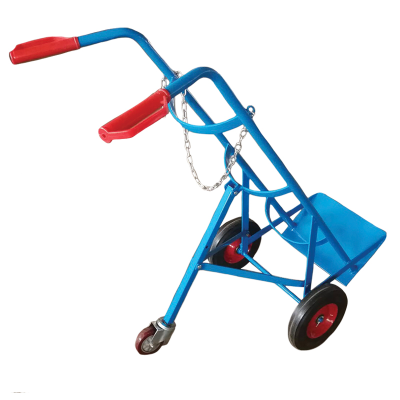 Trolley Gas G  Cylinders 105KG Capacity 265mm Diameter Solid Wheels With Chains