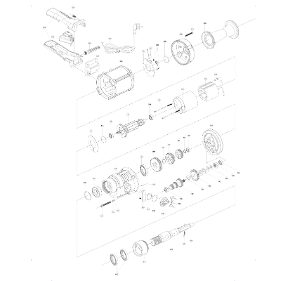 Diamond core drill 200mm Dial knob file 595980-075