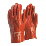 Glove Red PVC 45Cm 18
