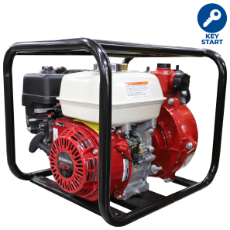 Pump Fire Fighting Twin Impell er Honda GX200Q 6.5Hp Electric Start M Flow 450 L/m Max H 80m