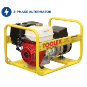 Generator TH8RCD3PH 13Hp Honda 8 Kva 3Ph RCD 2/10 240V 2.5Kva