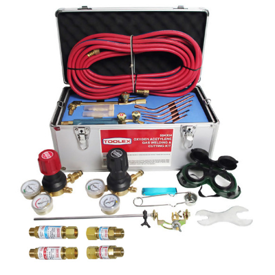 Gas Welding Kit Acetylene Professional With 4 Ibeda Flash Back Arrestors