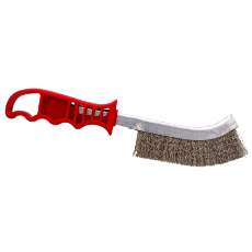 Universal Hand Scratch Brushes 265x140x25 Stainless Steel crimped wire 0.30mm plastic ha