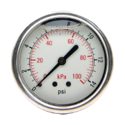 Gauge 100 Kpa 63mm Oil Bac 1/4