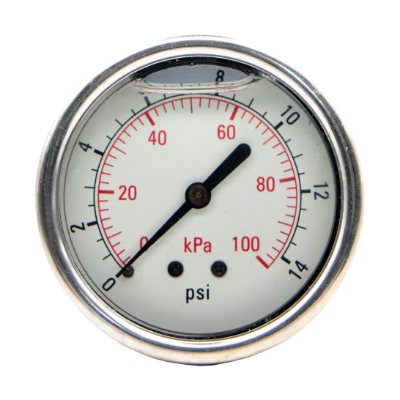 Gauge 100 Kpa 63mm Oil Bac 1/4