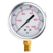 Gauge 1000 Kpa 63mm Oil Bot 1/4