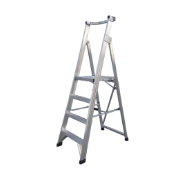 Ladder Platform Ht 1.2m 150kg Aluminium Industrial 2.1m Spring Wheel As/Nzs1892.1:1996