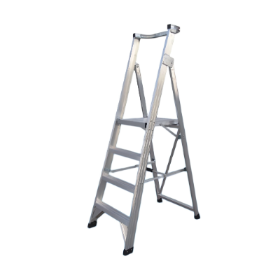 Ladder Platform Ht 1.2m 150kg Aluminium Industrial 2.1m Spring Wheel As/Nzs1892.1:1996