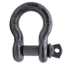 Shackle Bow Screw Pin  19mm x 22mm Paint Grey 4.7 tonne WLL AS2741-2002 S209