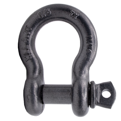 Shackle Bow Screw Pin  19mm x 22mm Paint Grey 4.7 tonne WLL AS2741-2002 S209