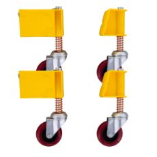Ladder Fibreglass Platform Wheel Set with Springs, Bolt Suit 595986 596012 596013
